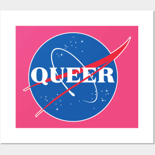 Nasa Queer /// Parody Logo Design Posters and Art